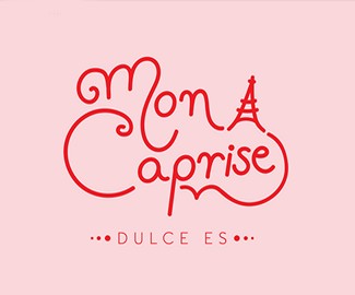 蛋糕店MonCaprise标志设计