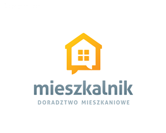 房产中介公司Mieszkalnik标志