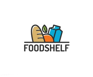 食品杂货店FOODSHELF标志设计