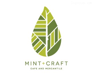 圣路易斯餐厅logo标志MintCraft