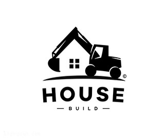 House建筑公司vi标志