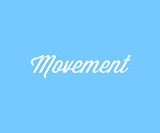 字体设计标志Movement